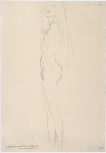 Standing Nude Girl Facing Left